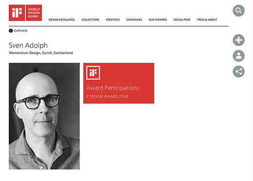 Sven Adolph IF Design Award Jury