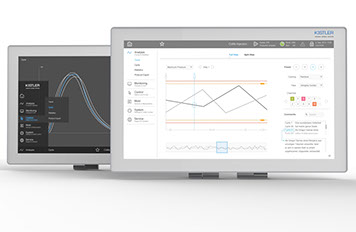 Kistler Instruments Graphical User Interface with Kistler Como Monitor